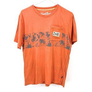 Howler Bros T Shirt Mens Orange Short Sleeve Rooster Size M